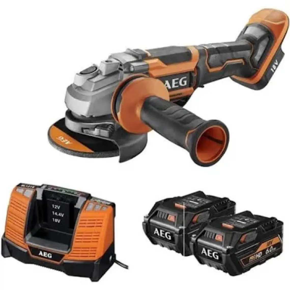 Aeg BEWS 18-125BLPX-602CAkülü Kömürsüz Motor Taşlama (Lithium ion 18 V;6,0 Ah)