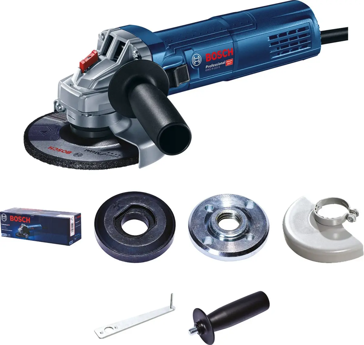Bosch GWS 9-115 S Devir Ayarlı Avuç Taşlama