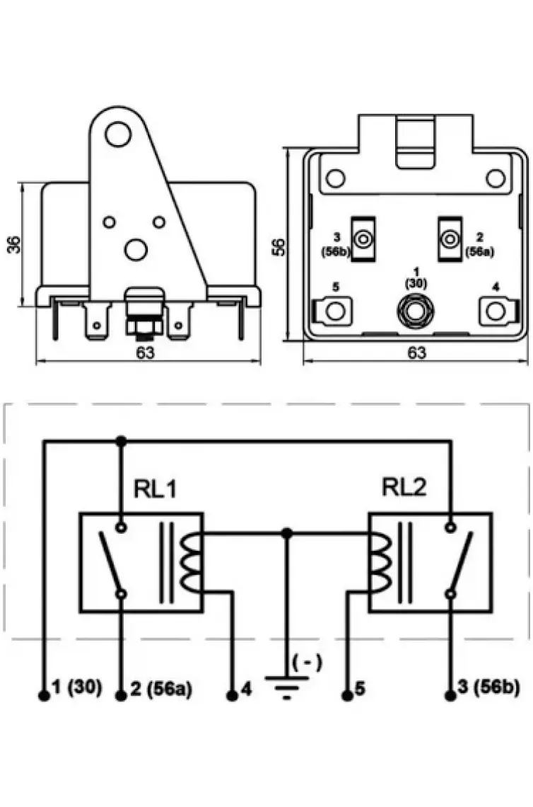 Üstün 12V Far Rölesi ( Far Güçlendirme Rölesi ) Çift Bobinli Röle