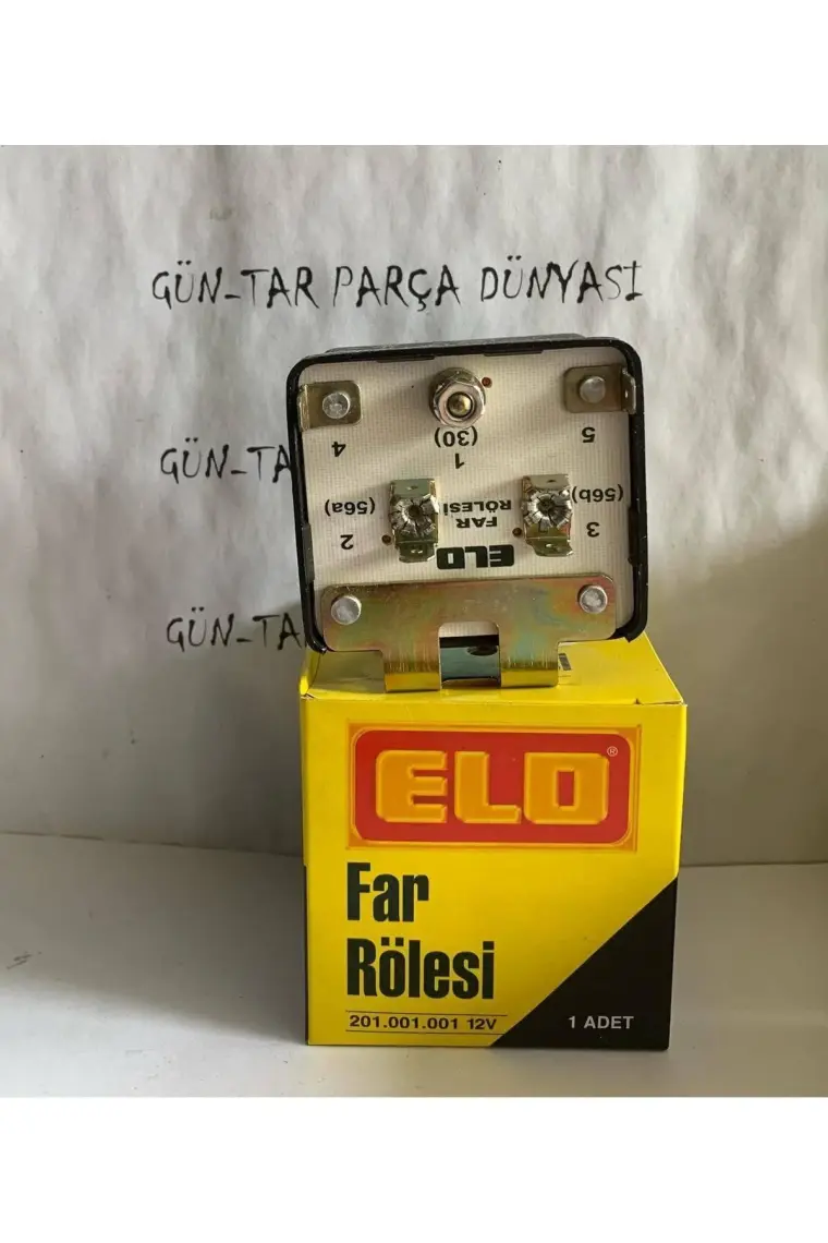 Elo Çift Bobinli Güçlendirici Koruycu Far Rölesi 12V Yerli Üretim