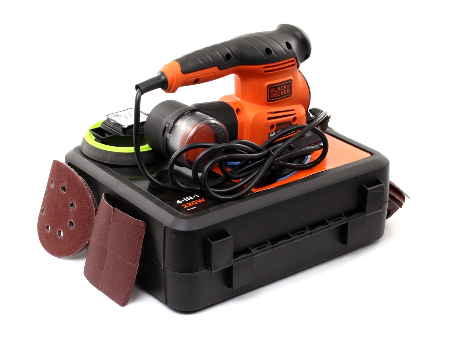 Black & Decker KA280K-QS 220W Çok Amaçlı Zımpara Zımpara (Üçgen, Eksantrik, Titreşim)