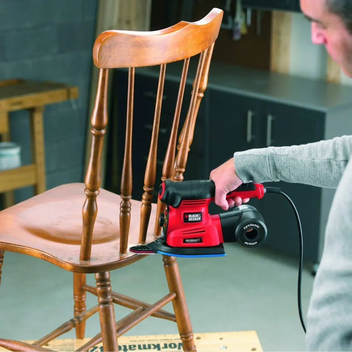 Black & Decker KA280K-QS 220W Çok Amaçlı Zımpara Zımpara (Üçgen, Eksantrik, Titreşim)