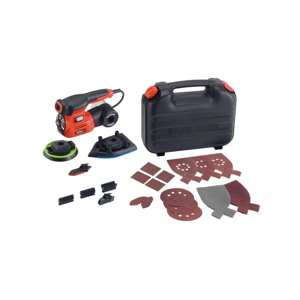 Black & Decker KA280K-QS 220W Çok Amaçlı Zımpara Zımpara (Üçgen, Eksantrik, Titreşim)