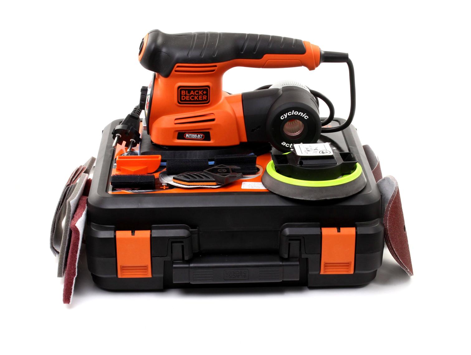 Black & Decker KA280K-QS 220W Çok Amaçlı Zımpara Zımpara (Üçgen, Eksantrik, Titreşim)