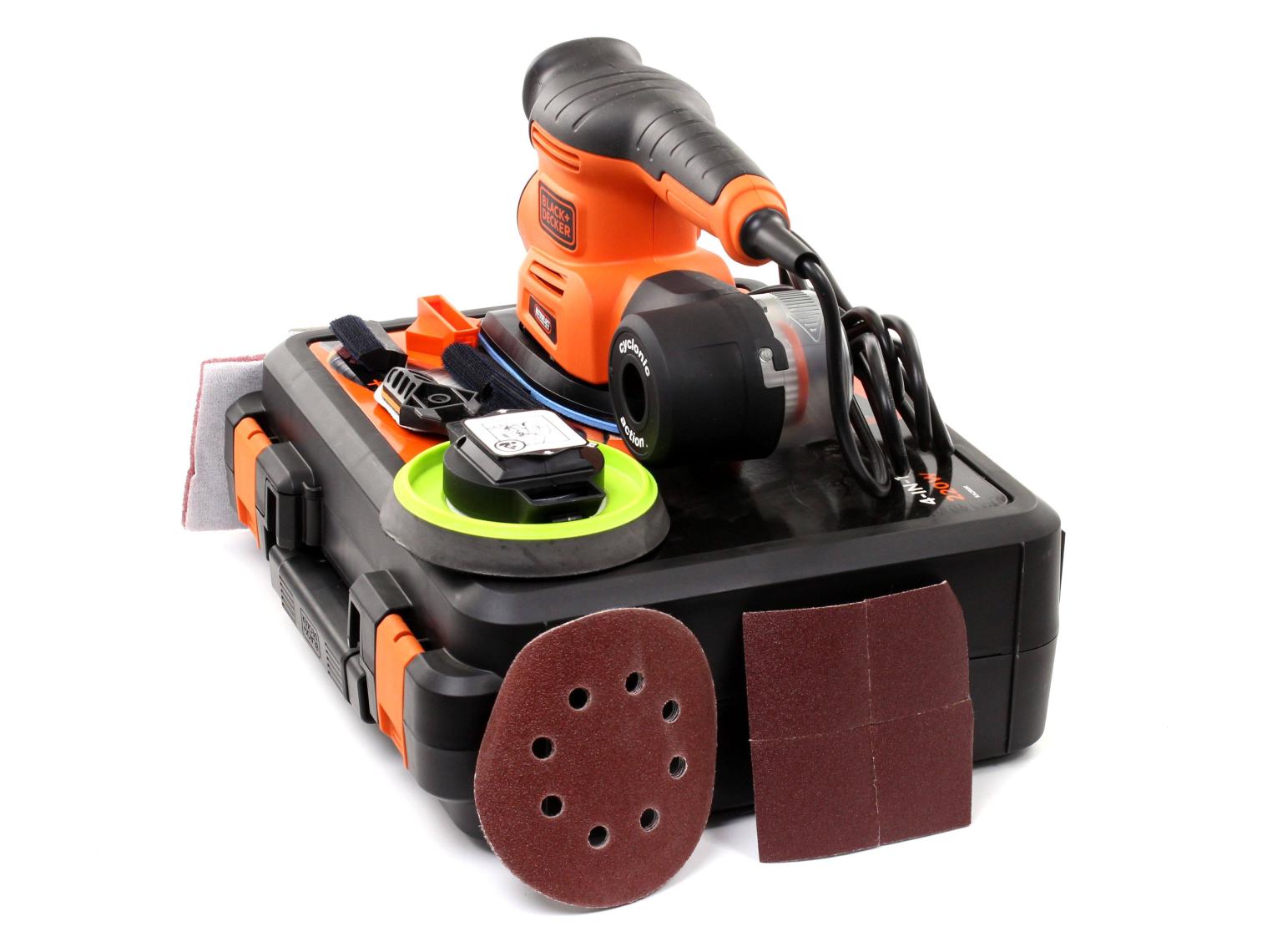 Black & Decker KA280K-QS 220W Çok Amaçlı Zımpara Zımpara (Üçgen, Eksantrik, Titreşim)