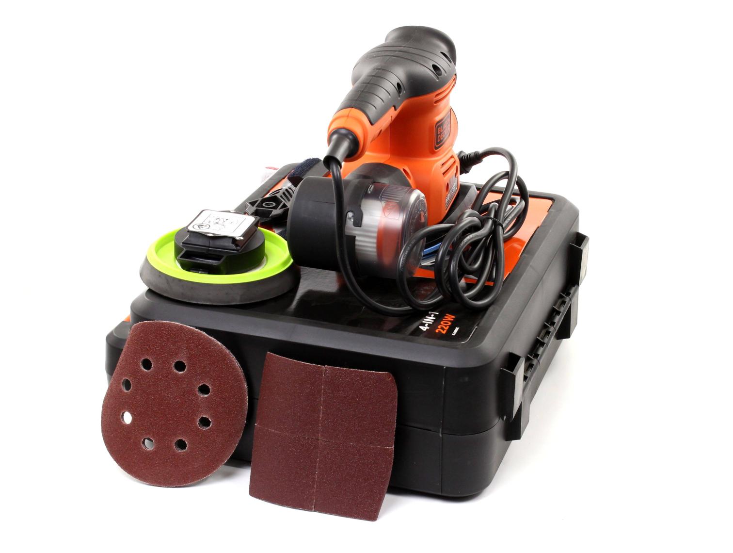 Black & Decker KA280K-QS 220W Çok Amaçlı Zımpara Zımpara (Üçgen, Eksantrik, Titreşim)