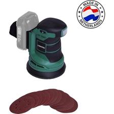 Vonroc Eksantrik Zımpara – Vpower 20V (Aküsüz) - Ø125MM - Toz Torbası ve 12 Adet Zımpara Kağıdı ile