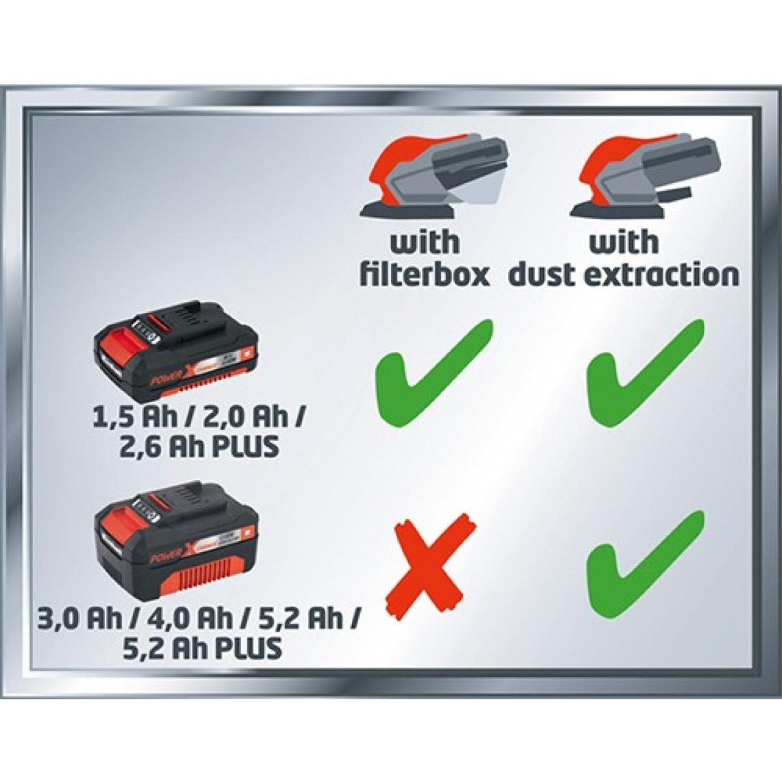 Einhell TE-OS 18/1 Li-Solo, Akülü Zımpara