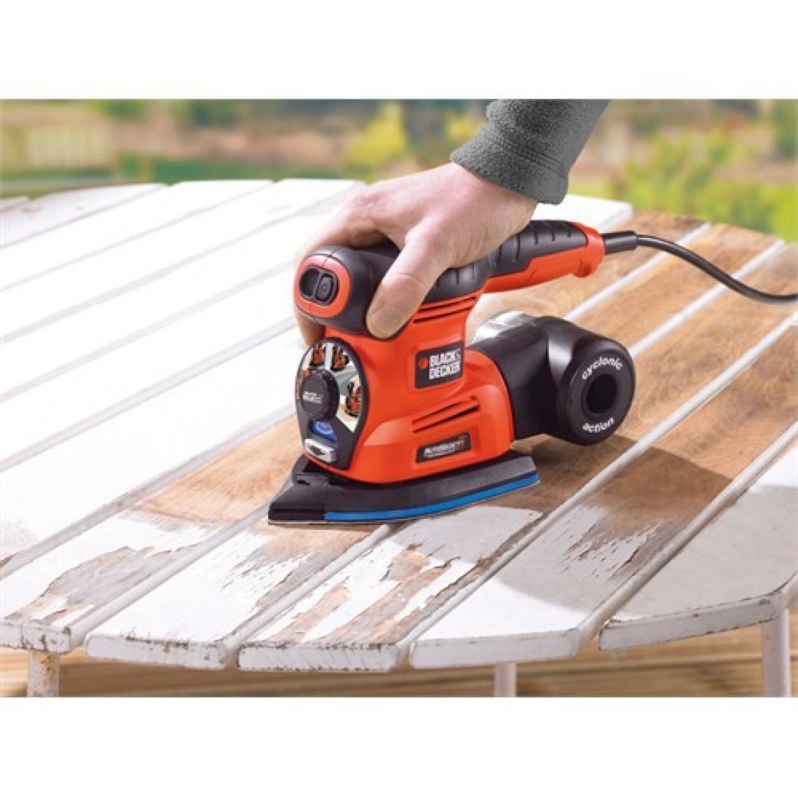 Black&Decker KA280K-QS 220W Çok Amaçlı Zımpara Zımpara (Üçgen, Eksantrik, Titreşim)