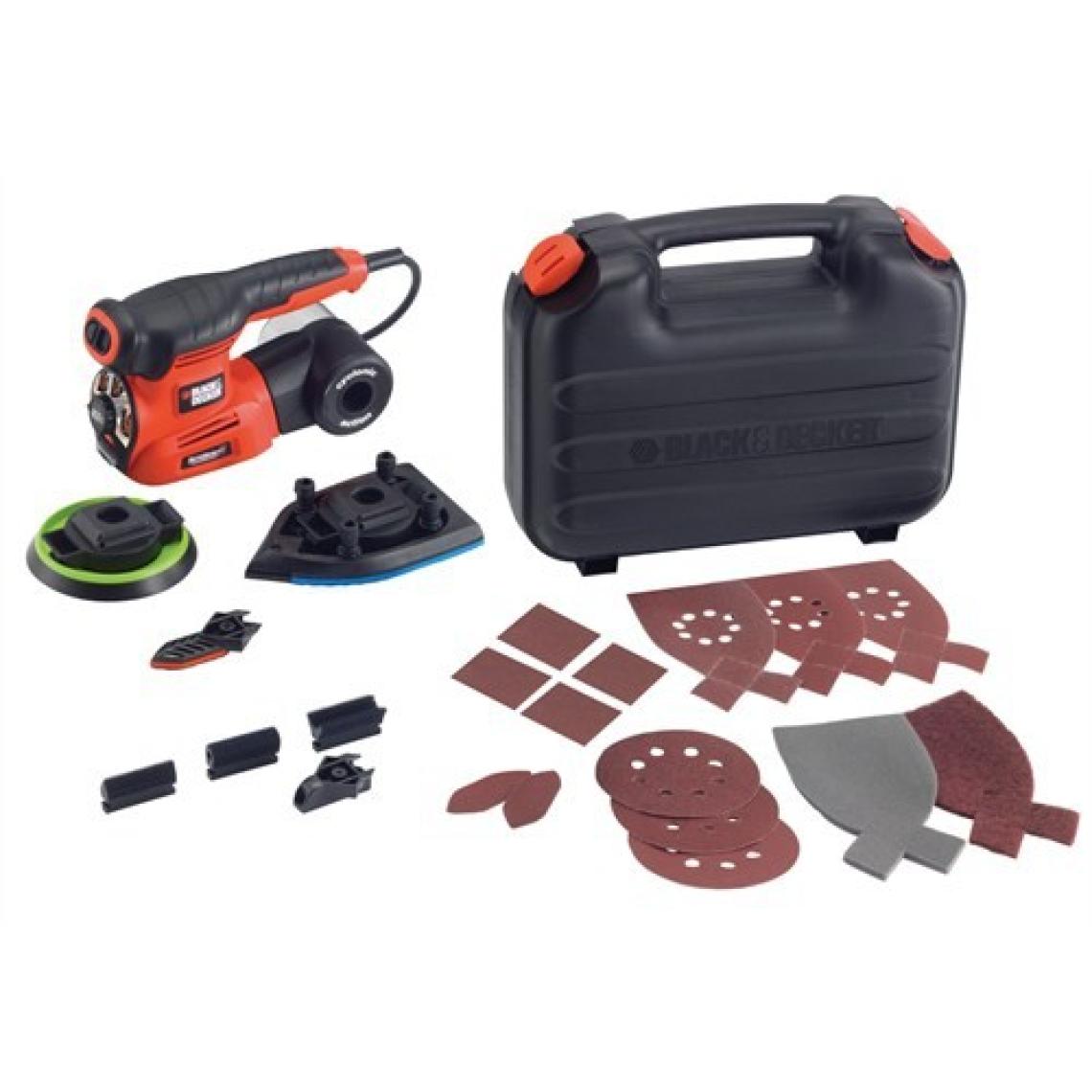 Black & Decker KA280K-QS 220W Çok Amaçlı Zımpara Zımpara (Üçgen, Eksantrik, Titreşim)