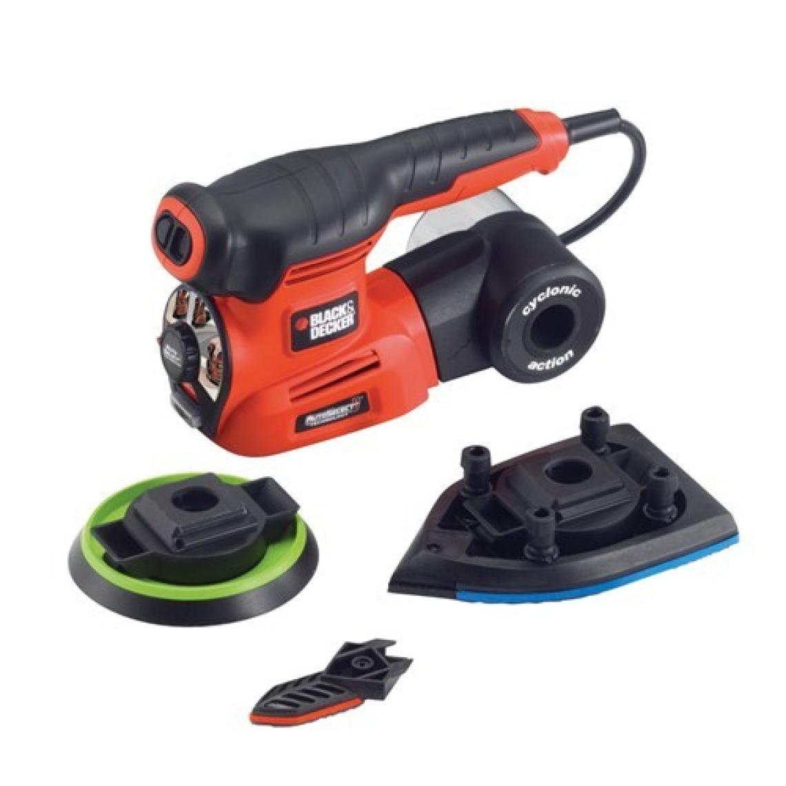 Black & Decker KA280K-QS 220W Çok Amaçlı Zımpara Zımpara (Üçgen, Eksantrik, Titreşim)