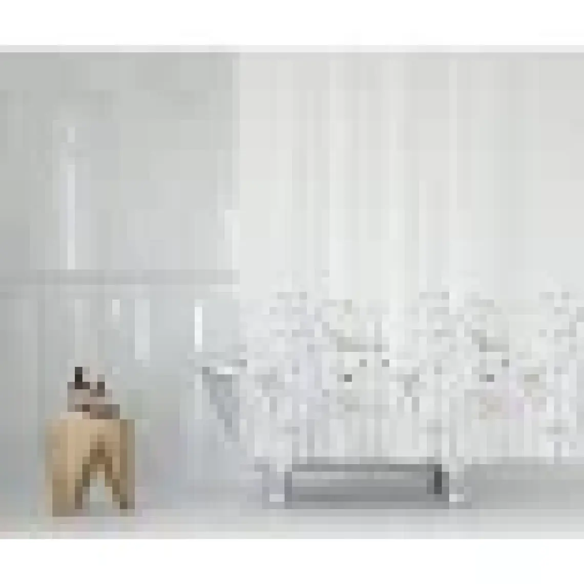 Pimtaş Troopikhome Banyo Perdesi Papatya Çiçek Desen Duş Perde Su Geçirmez Küvet Perde 180X200 Duş Perdesi 12 C-Halkalı 8441 Daisy