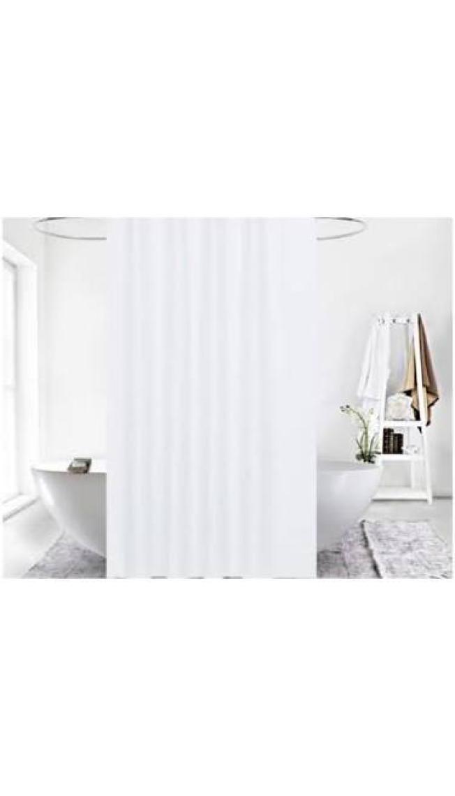 Zethome Jackline Banyo Duş Perdesi 0010 Beyaz Çift Kanat 2X120x200