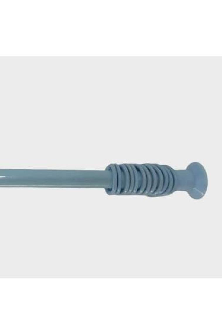 Zethome Banyo Perde Borusu 120cm-200cm Mavi Duş Perde Borusu Duşakabin Perde Askısı Yaylı Duş Borusu Metal