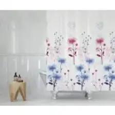 Zethome Tropik Banyo Duş Perdesi 8747 Tek Kanat 1X120X200