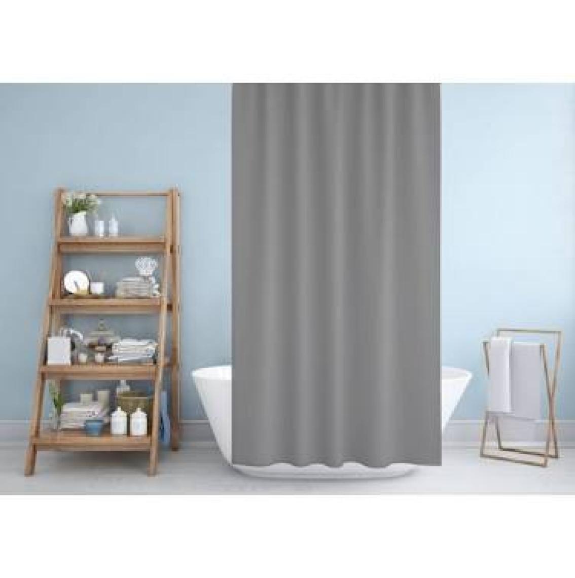 Zethome Jackline Banyo Duş Perdesi 0010 Gri Çift Kanat 2X120X200