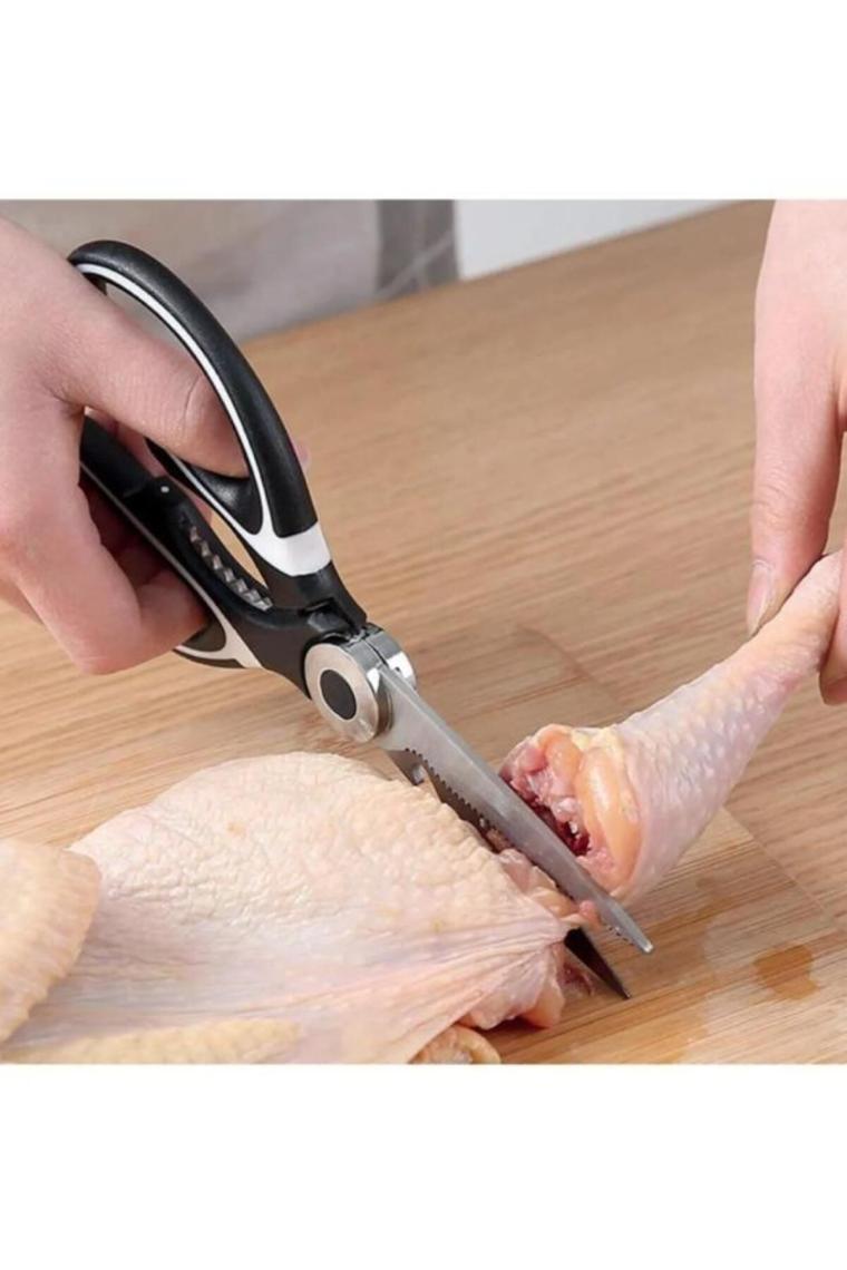 Hayveys Çok Amaçlı Üst Kalite Ultra Keskin Mutfak Makası Balık, Tavuk, Et, Sebze Makas