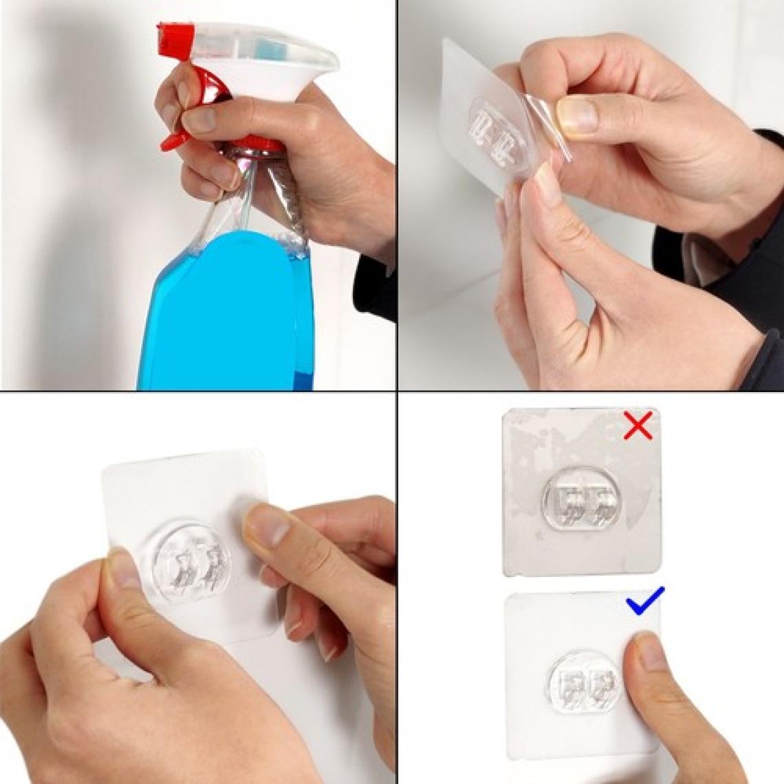Tekno-tel Teknotel Yapışkanlı Kancalı 2'li Banyo & Mutfak Rafı Mat Siyah ST280H