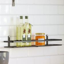 Tek Katlı Banyo & Mutfak Rafı Mat Siyah Es064