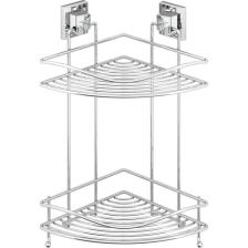 Tekno-tel Easyfıx Askılı 2 Katlı Banyo Köşe Rafı Krom EF253