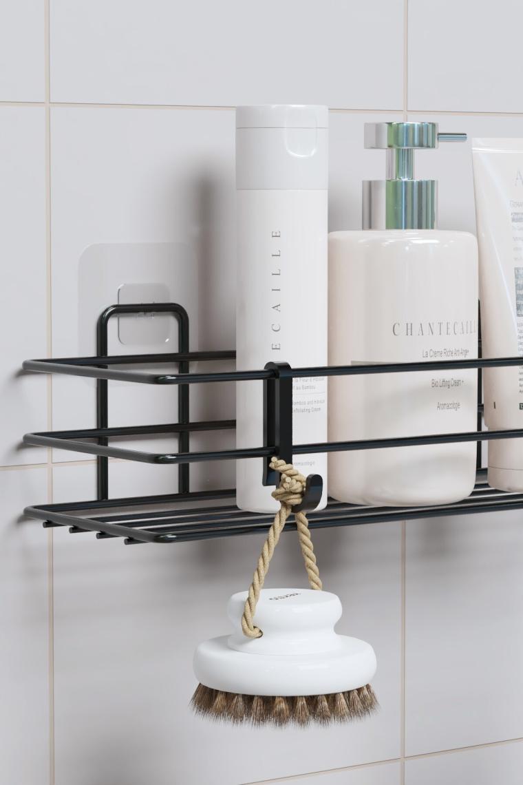 Zabata Yapışkanlı Banyo Rafı Duş Şampuanlık Duvar Düzenleyici Organizer 1 Adet