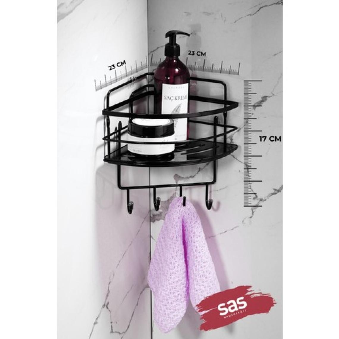 Yapışkanlı Ömür Boyu Paslanmaz Kristal Ayarlanabilir Raf Banyo Düzenleyici Şampuanlık LK-01 SSSK