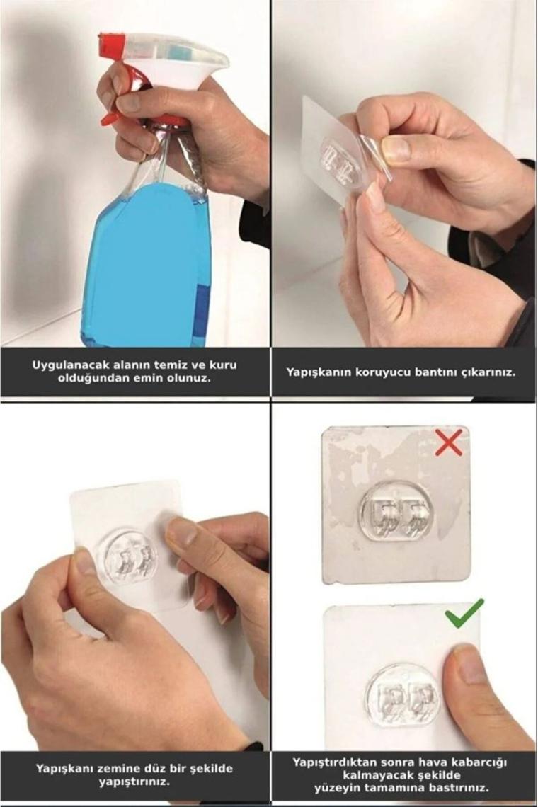 Zabata Yapışkanlı Banyo Rafı Kağıt Havlu Tutacağı ve Metal Sabunluk Set Düzenleyici