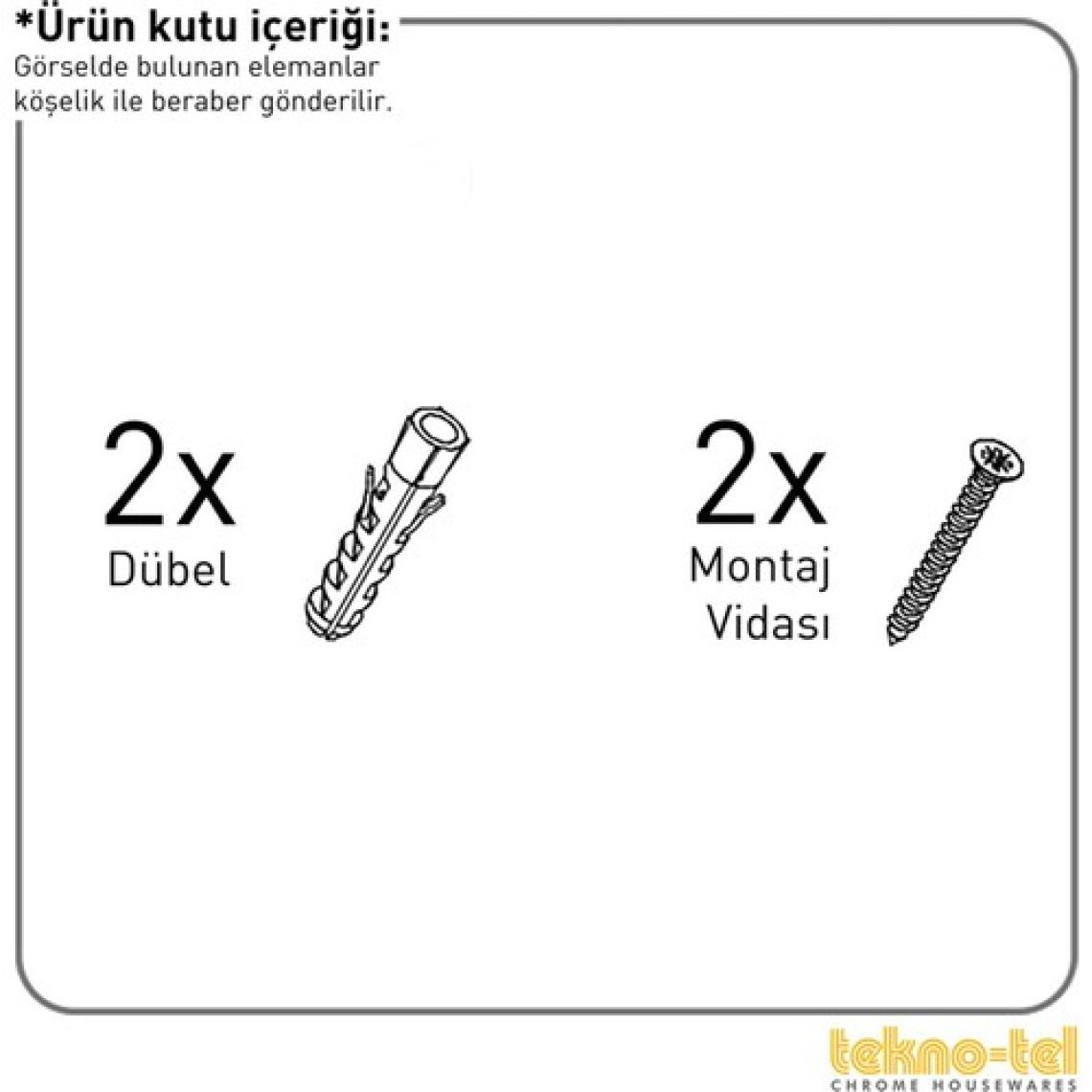 Tekno-tel 3 Katlı Banyo Duş Köşe Rafı Mat Siyah Lm009