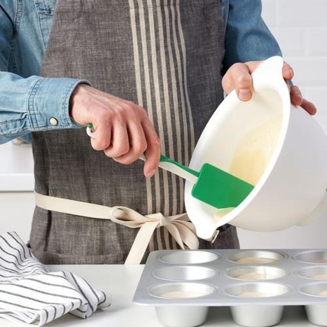 IKEA Gubbröra Spatula, Yeşil-Beyaz