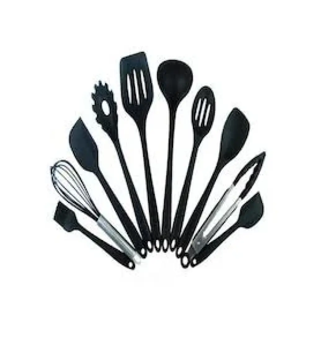 Valletta Salvatore 10 Parça Spatula Set Siyah