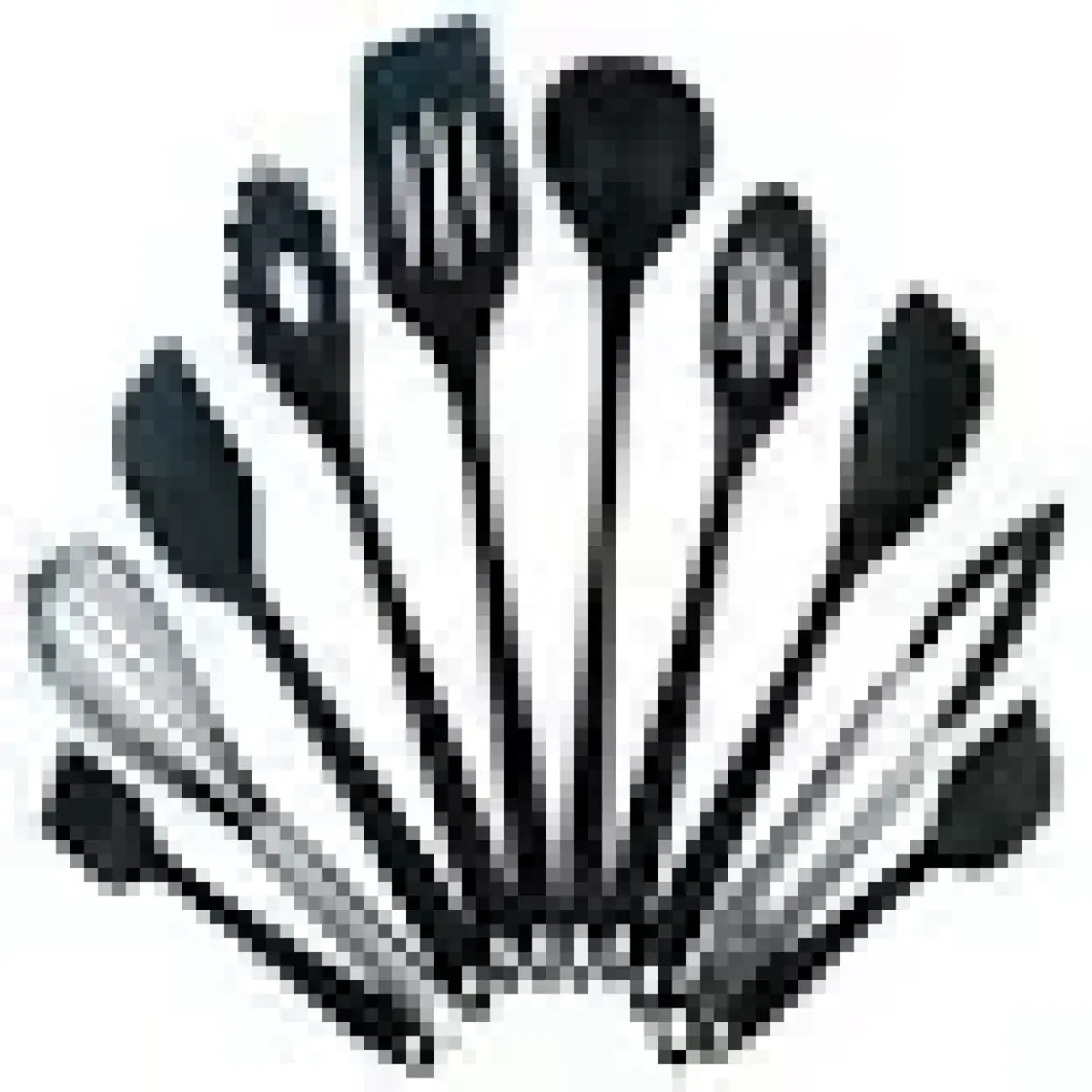 Valletta Salvatore 10 Parça Spatula Set Siyah
