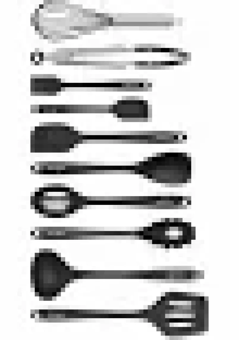 Valletta Salvatore 10 Parça Spatula Set Siyah