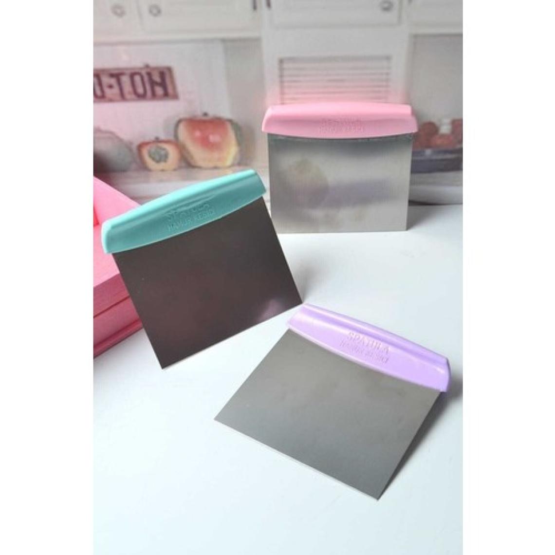 TeknoTrust Çelik pasta spatulası, turuncu, çok renkli, tek parça, hamur ve kazıma için ideal
