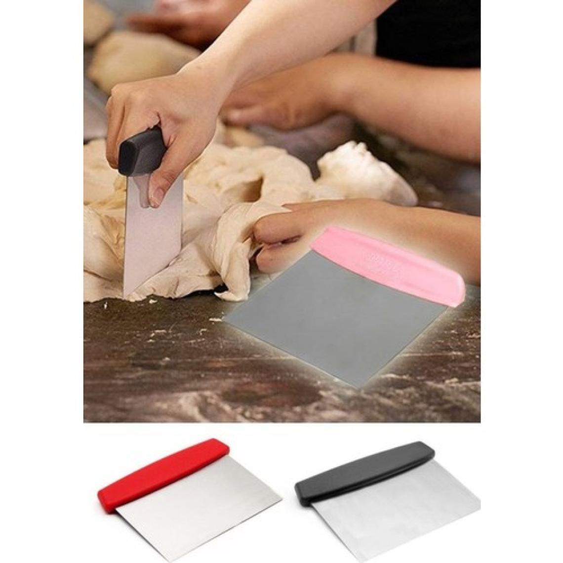 TeknoTrust Çelik pasta spatulası, turuncu, çok renkli, tek parça, hamur ve kazıma için ideal