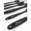 Canset Shop-Set Isıya Dayanıklı Yanmaz Yapışmaz Silikon Spatula Seti 6 Parça -Siyah