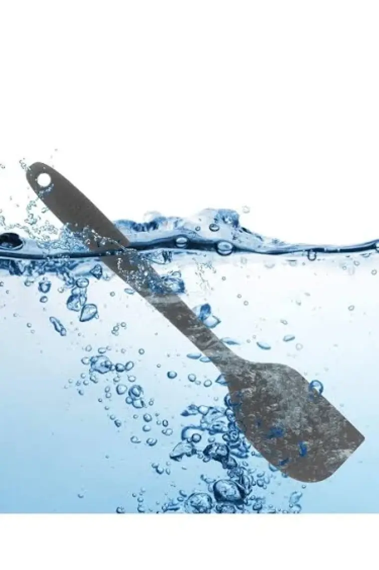 Viarella Büyük Boy Yanmaz Yapışmaz Silikon Spatula Seti 3lü Gri