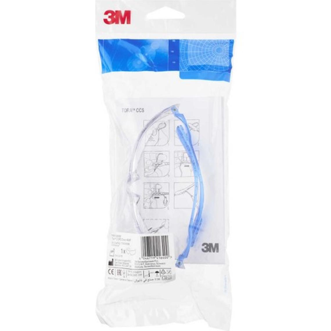 3m Tora 71511-00000M Ccs Pc (Kulak Tıkacı Takılabilir) As/af Koruyucu Iş Güvenliği Gözlüğü
