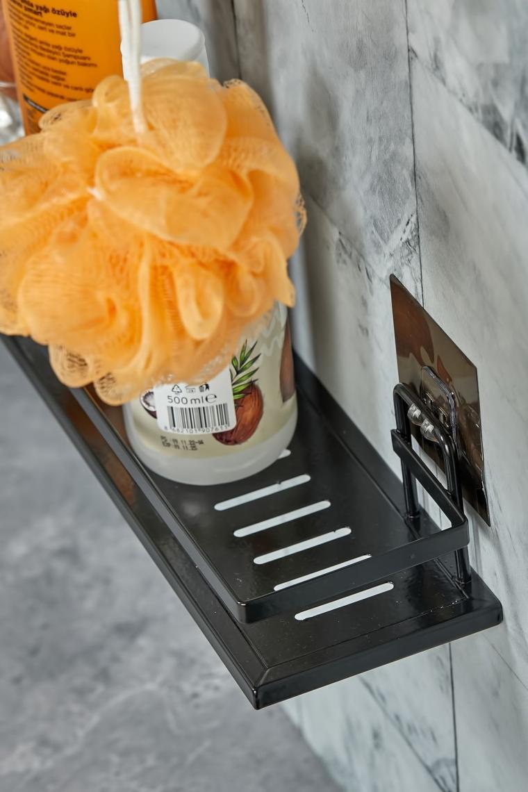VIP Gross 2 Li Metal Yapışkanlı Banyo Rafı Organizer (30CM x 10CM