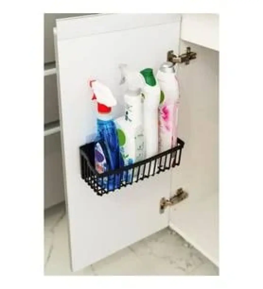 Safestore Yapışkanlı Banyo Rafı 2'li Banyo Düzenleyici Duş Rafı Kanca Askılı Organizer Şampuanlık Plastik