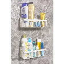 Safestore Yapışkanlı Banyo Rafı 2'li Banyo Düzenleyici Duş Rafı Kanca Askılı Organizer Şampuanlık Plastik