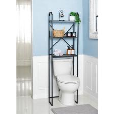 Bye Concept & More Metal Ayaklı 3 Raflı Banyo Rafı Klozet Üstü Dekoratif Raf Askılık Organizer