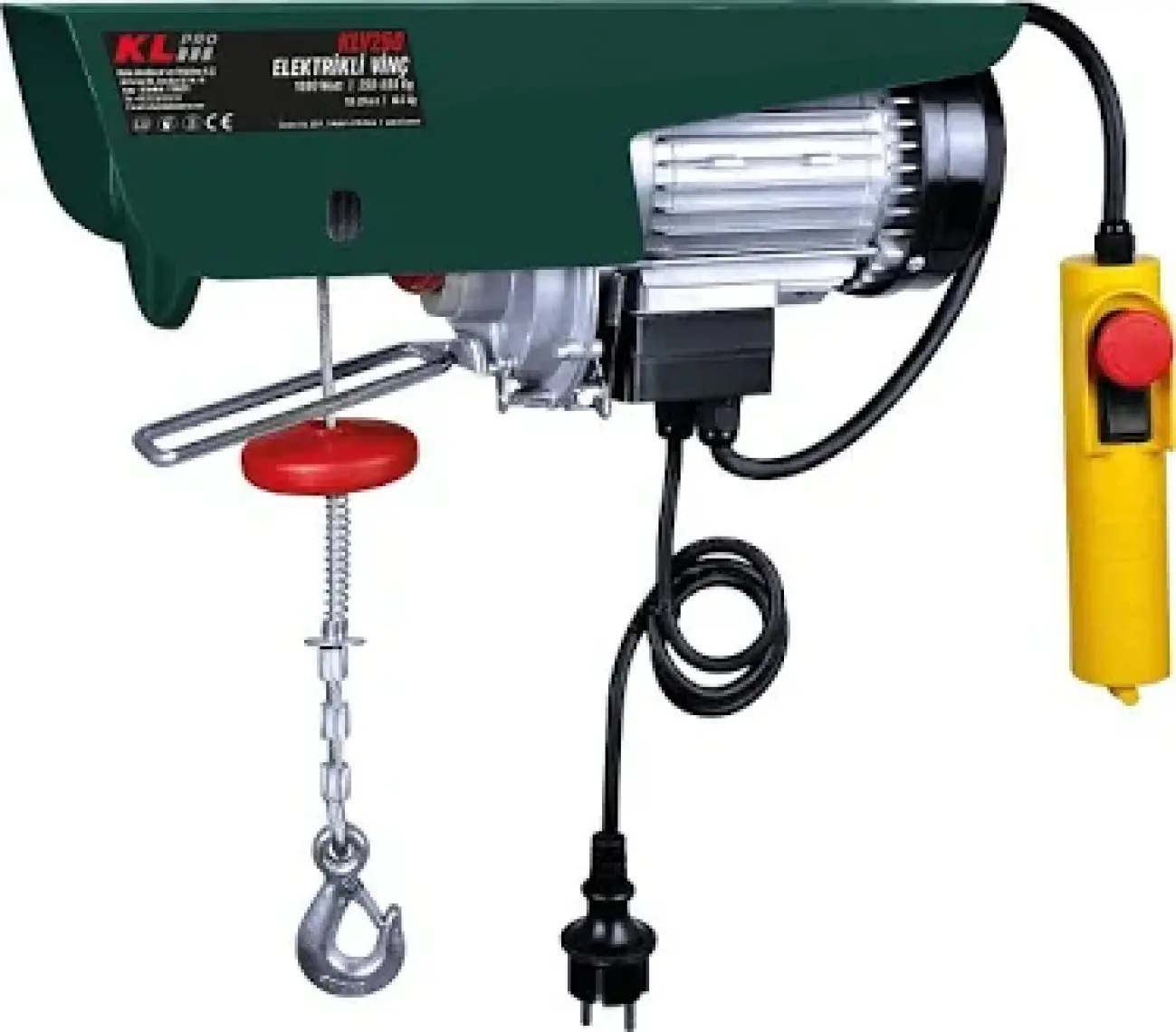 KL Pro  KLV250 1000Watt 250/500Kg Elektrikli Vinç