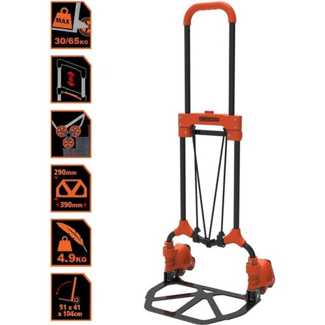 Black+Decker BH201 30/65KG Merdiven Çıkabilen Katlanır El Arabası