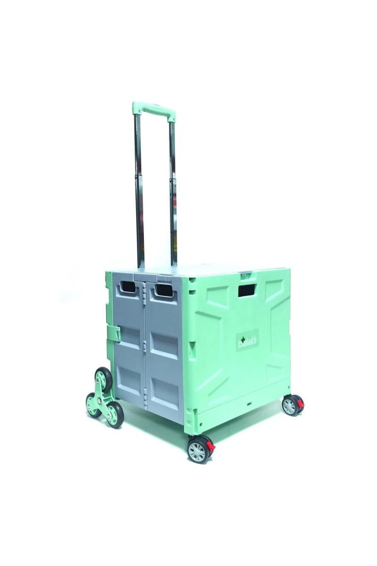 Balatlı Katlanabilir Yükseklik Ayarlı Merdiven Çıkabilen Paket Taşıma Arabası FP548