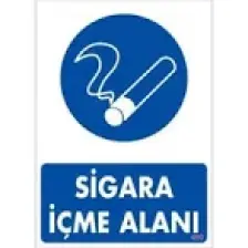 Sönsan Uyarı Levhaları ''Sigara İçme Alanı'' Pvc 25*35