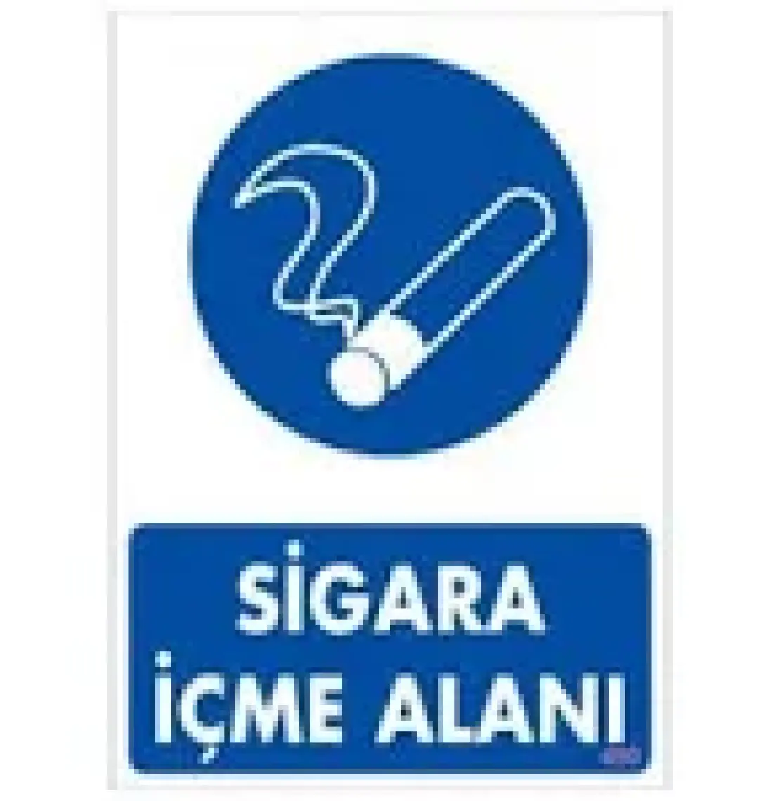 Sönsan Uyarı Levhaları ''Sigara İçme Alanı'' Pvc 25*35