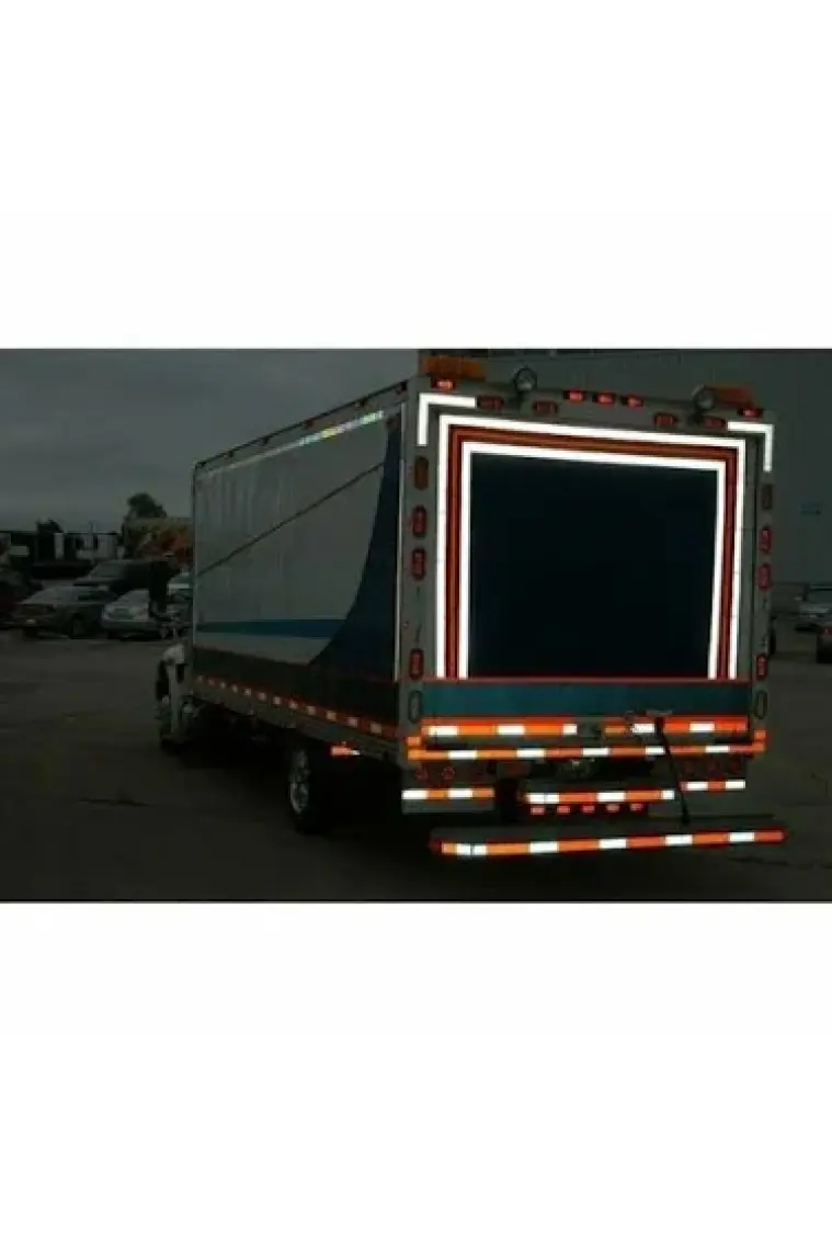 Badem10 Tüvtürk Onaylı Reflektörlü Reflektif Fosforlu Şerit Bant Kırmızı Reflekte İkaz Bandı (5 METRE)