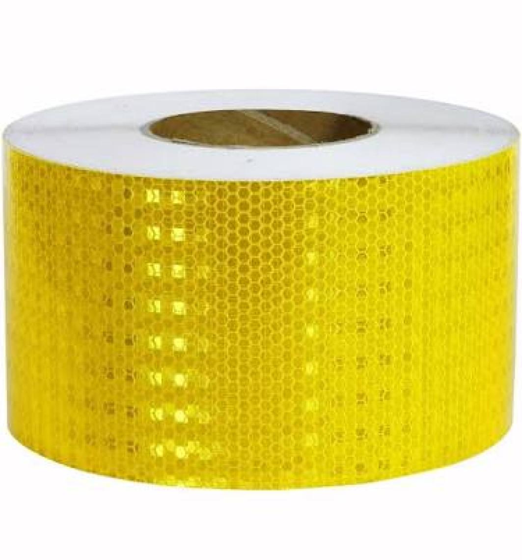 Nzb Sarı Reflektörlü Fosforlu Şerit Bant Ikaz Bandı 10 cm (3metre)