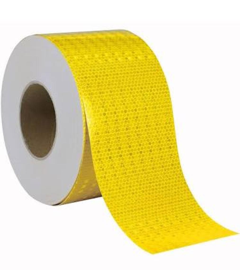 Nzb Sarı Reflektörlü Fosforlu Şerit Bant Ikaz Bandı 10 cm (3metre)