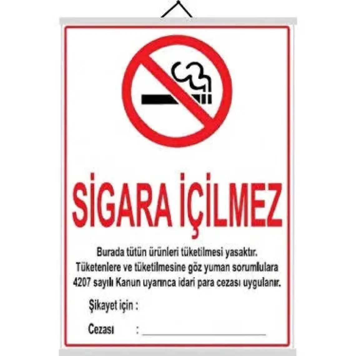 Dilman Sigara İçilmez Levhası 50x70